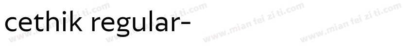 cethik regular字体转换